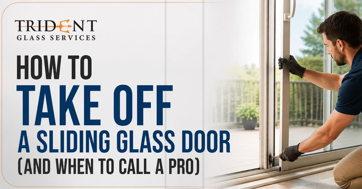 How to Take Off a Sliding Glass Door (And When to Call a Pro)