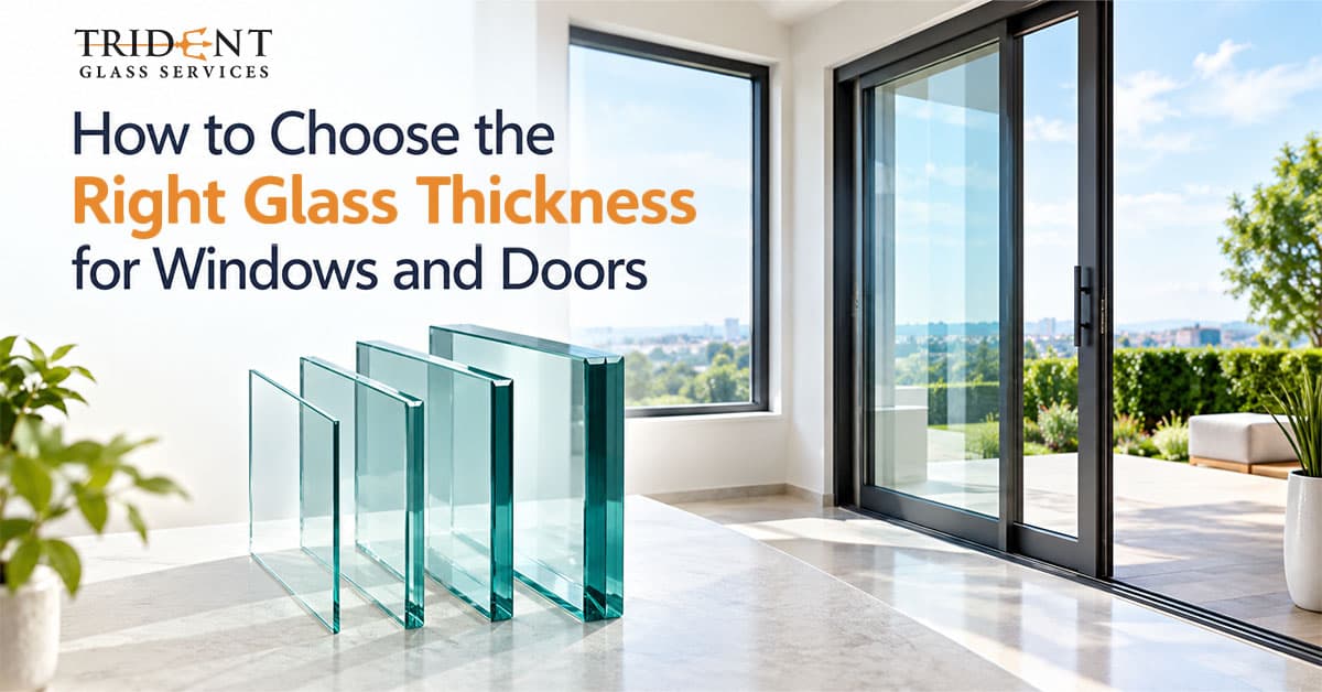 Choose the right glass thickness for windows and doors in Sydney. Trident Glass Services explains AS 1288 rules, wind loads, safety glass and size limits.