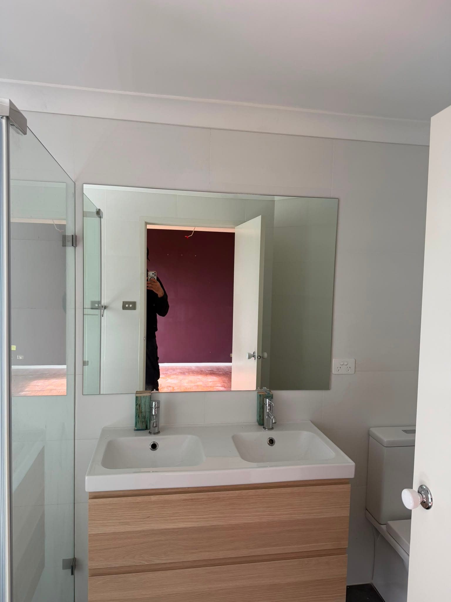 Bathroom Mirror Installation