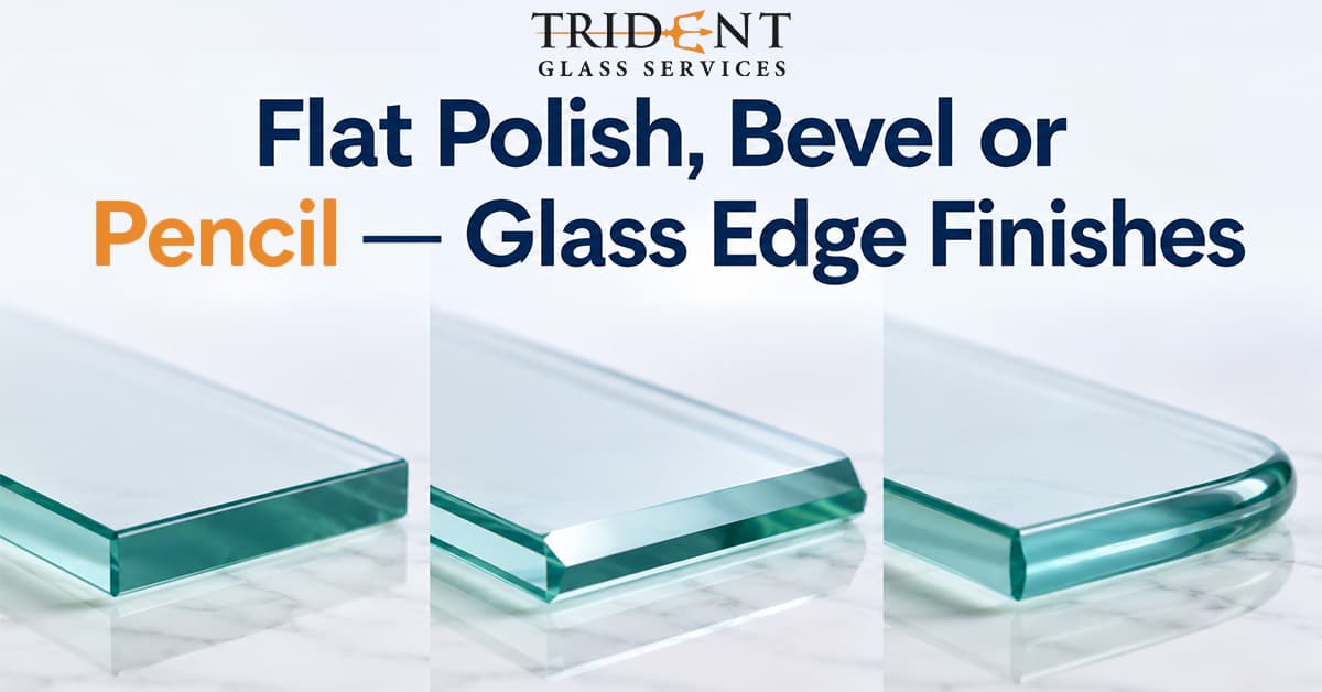 Flat Polish, Bevel or Pencil — Glass Edge Finishes
