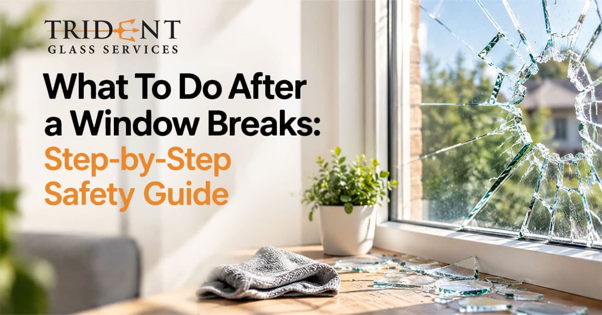 What To Do After a Window Breaks: Step-by-Step Safety Guide