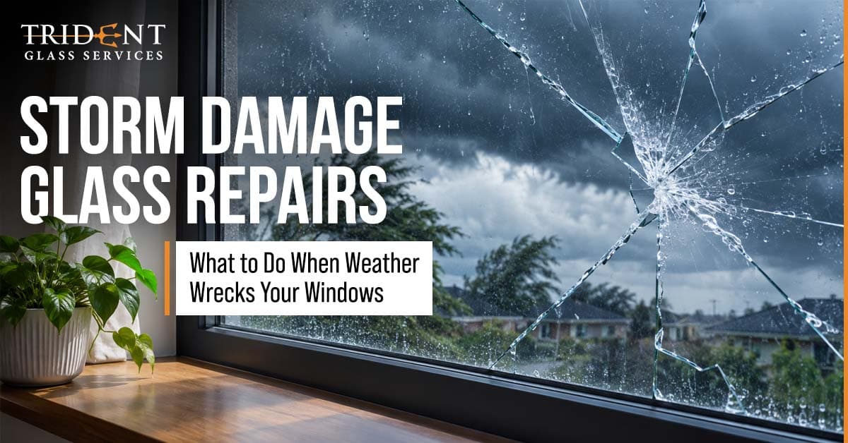 Storm Damage Glass Repairs: What to Do When Weather Wrecks Your Windows