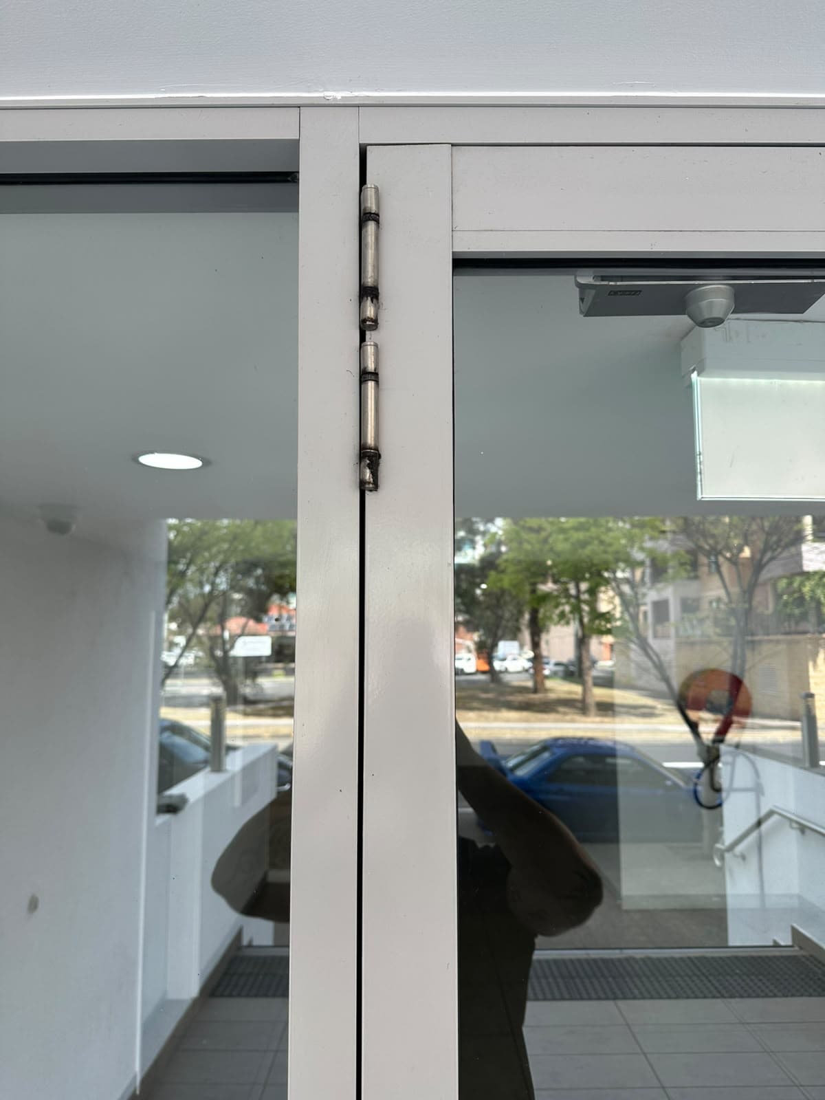Glass door