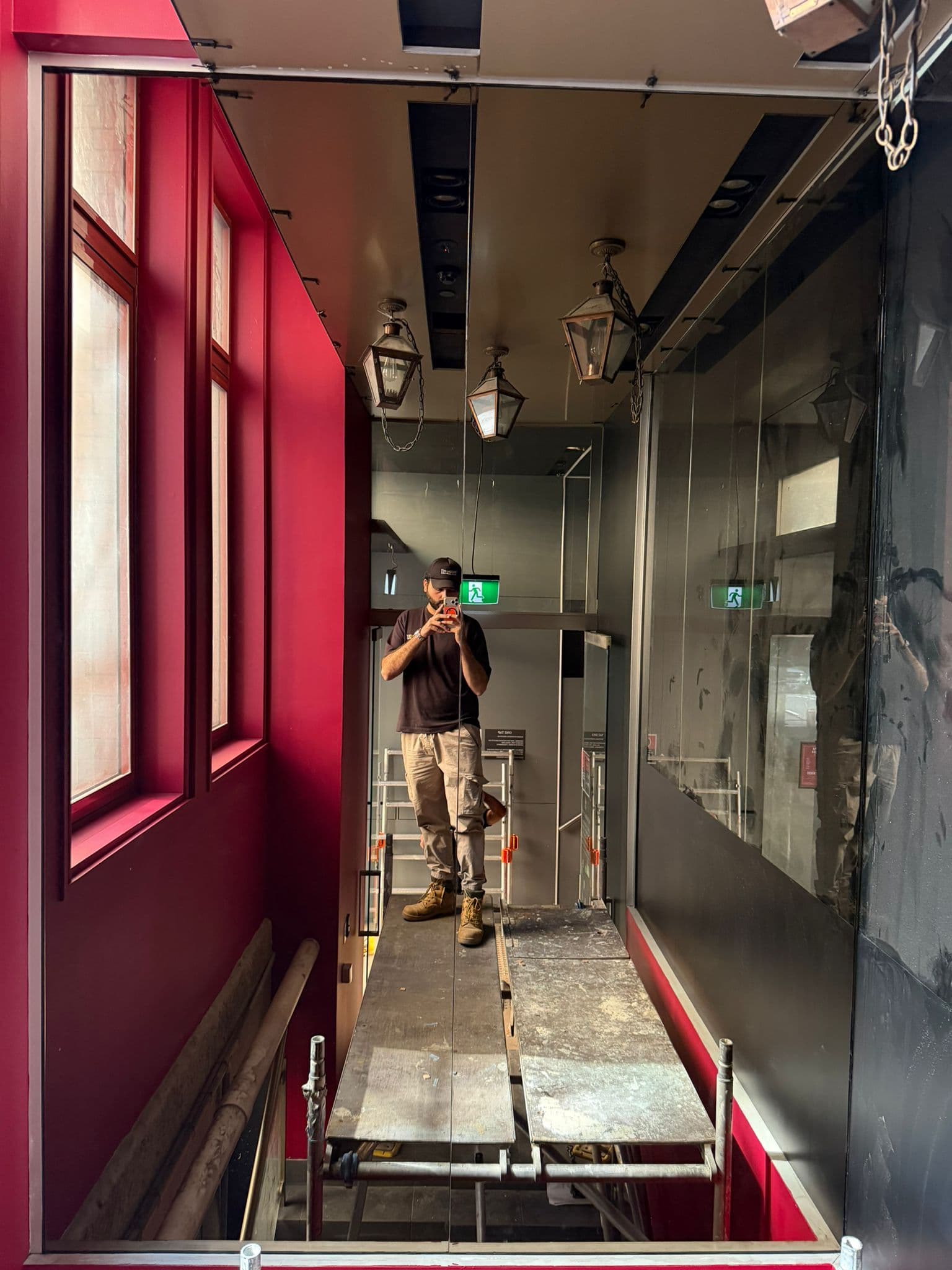 Commercial Mirror Glass Installation